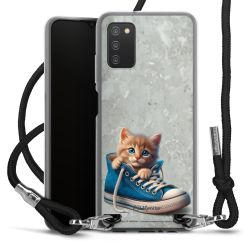 New Carry Case Transparent Stoff schwarz/silber