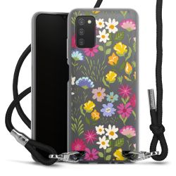 New Carry Case Transparent Stoff schwarz/silber