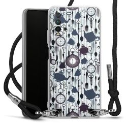 Carry Case Transparent Fabric black/silver