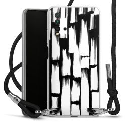 Carry Case Transparent Fabric black/silver