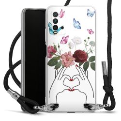 Carry Case Transparent Fabric black/silver