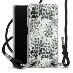 New Carry Case Transparent Stoff schwarz/silber