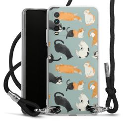 New Carry Case Transparent Stoff schwarz/silber