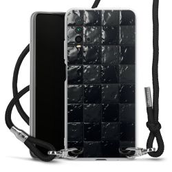 New Carry Case Transparent Stoff schwarz/silber