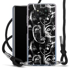 Carry Case Transparent Fabric black/silver