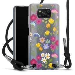 New Carry Case Transparent Stoff schwarz/silber