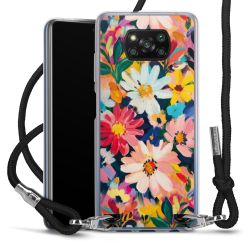 New Carry Case Transparent Stoff schwarz/silber