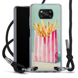 New Carry Case Transparent Stoff schwarz/silber