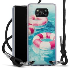 New Carry Case Transparent Stoff schwarz/silber