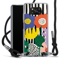 New Carry Case Transparent Stoff schwarz/silber