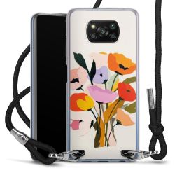 New Carry Case Transparent Stoff schwarz/silber