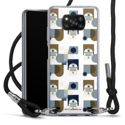 New Carry Case Transparent Stoff schwarz/silber