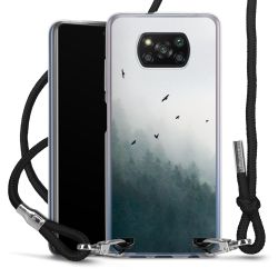 New Carry Case Transparent Stoff schwarz/silber