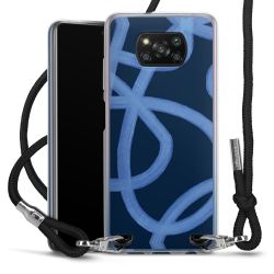 New Carry Case Transparent Stoff schwarz/silber