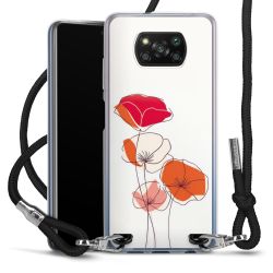 New Carry Case Transparent Stoff schwarz/silber