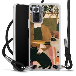 New Carry Case Transparent Stoff schwarz/silber