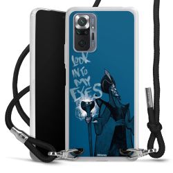 New Carry Case Transparent Stoff schwarz/silber