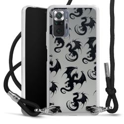 New Carry Case Transparent Stoff schwarz/silber