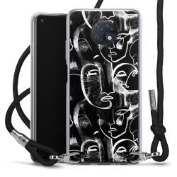 Carry Case Transparent Fabric black/silver