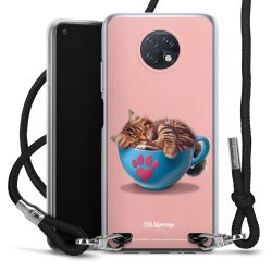 New Carry Case Transparent Stoff schwarz/silber