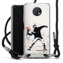 New Carry Case Transparent Stoff schwarz/silber