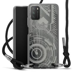 Carry Case Transparent Fabric black/silver