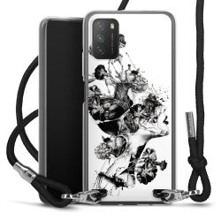 Carry Case Transparent Fabric black/silver