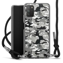 New Carry Case Transparent Stoff schwarz/silber