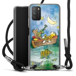 New Carry Case Transparent Stoff schwarz/silber