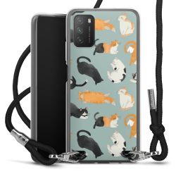 New Carry Case Transparent Stoff schwarz/silber