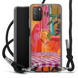 New Carry Case Transparent Stoff schwarz/silber