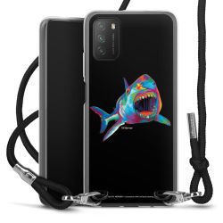 New Carry Case Transparent Stoff schwarz/silber