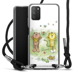 New Carry Case Transparent Stoff schwarz/silber