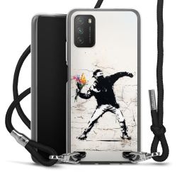 New Carry Case Transparent Stoff schwarz/silber