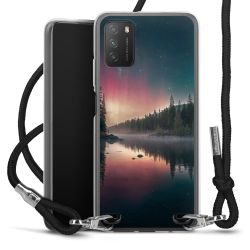 New Carry Case Transparent Stoff schwarz/silber