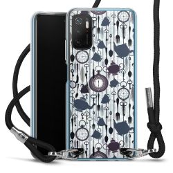 Carry Case Transparent Fabric black/silver