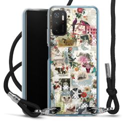 Carry Case Transparent Fabric black/silver