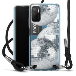 New Carry Case Transparent Stoff schwarz/silber