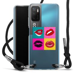 New Carry Case Transparent Stoff schwarz/silber