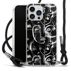 Carry Case Transparent Fabric black/silver