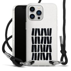 New Carry Case Transparent Stoff schwarz/silber