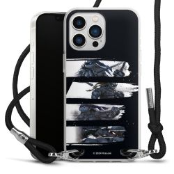 Carry Case Transparent Fabric black/silver