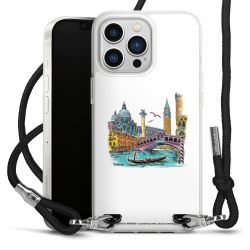 New Carry Case Transparent Stoff schwarz/silber