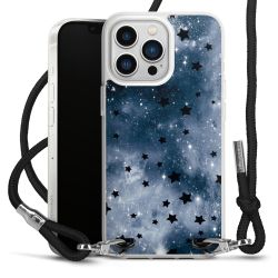 New Carry Case Transparent Stoff schwarz/silber