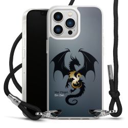 New Carry Case Transparent Stoff schwarz/silber