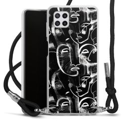 Carry Case Transparent Fabric black/silver