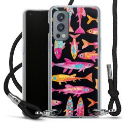 New Carry Case Transparent Stoff schwarz/silber