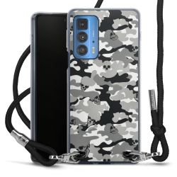 New Carry Case Transparent Stoff schwarz/silber