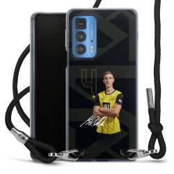 New Carry Case Transparent Stoff schwarz/silber