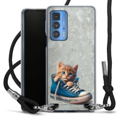 New Carry Case Transparent Stoff schwarz/silber